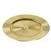 Sous assiette ronde plastique strié jaune doré Ø33cm < Gifi Sale