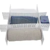 Séparateur de tiroir plastique blanc modulable