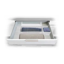 Séparateur de tiroir plastique blanc modulable