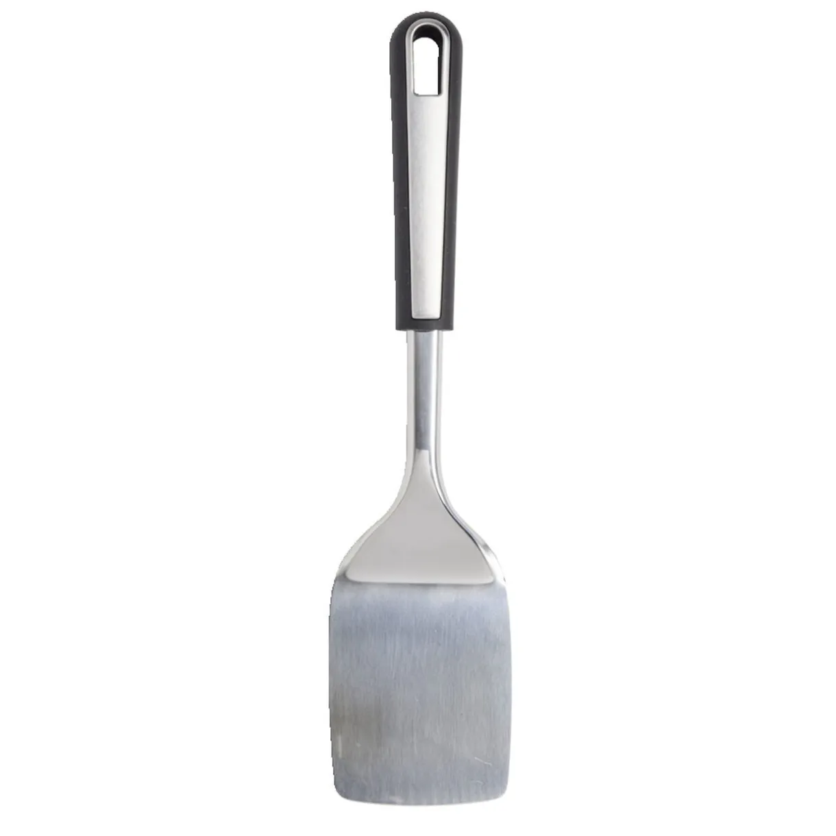 Spatule de cuisine en inox avec manche en plastique noir L.31cm < Gifi Best
