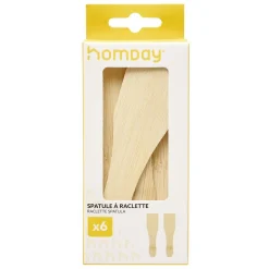Spatule à raclette en bambou x6 < Gifi Best