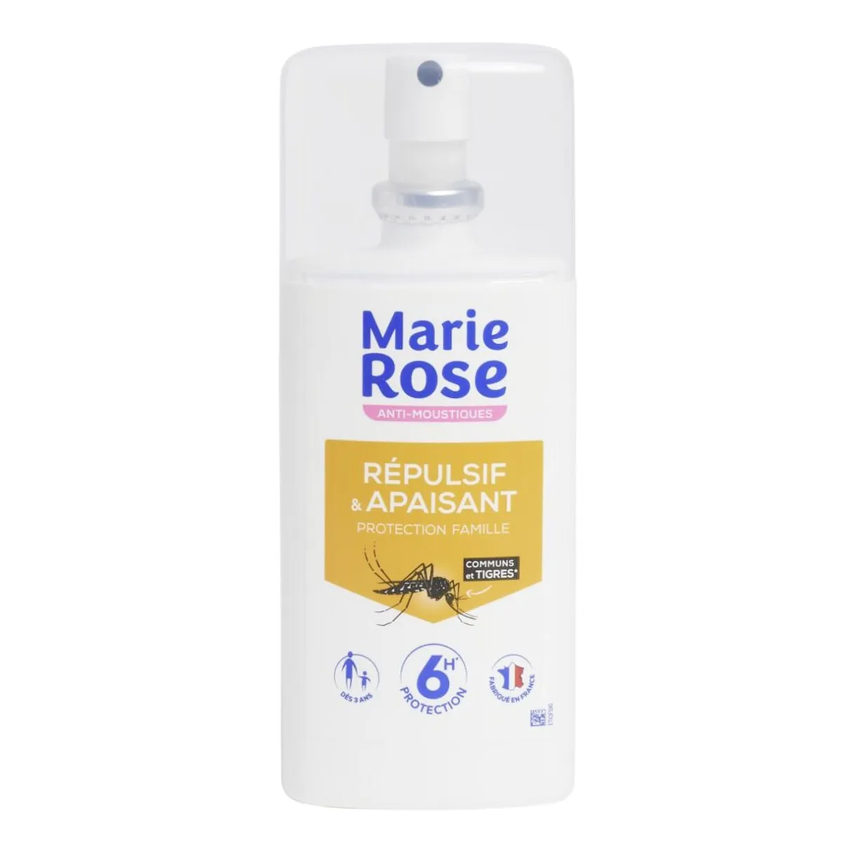 Spray anti-moustiques répulsif et apaisant Marie Rose 6H de protection 100ml < Gifi Outlet