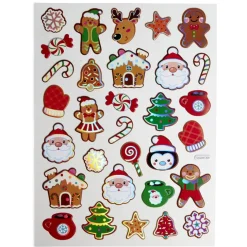 Sticker 3D fenêtre et mur Noël repositionnable x30 < Gifi Online