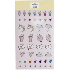 Sticker enfant 6 feuilles 1000 pièces