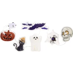 Sticker gel Halloween x6 guirlande LED lumineuse L30X13,5 cm
