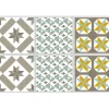 Sticker imitation carreau de ciment 10x10 cm taupe x6 < Gifi Clearance