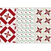 Sticker imitation carreau de ciment 10x10 cm rouge x6