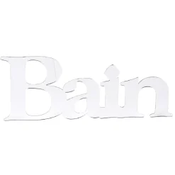 Sticker miroir acrylique argenté