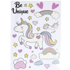 Sticker mural enfant licorne ou astronaute 29x40cm (2 modèles) < Gifi Discount