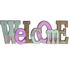 Sticker mural en plastique "Welcome" 40xH19cm