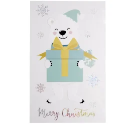 Sticker repositionnable motif ours de noël < Gifi Hot