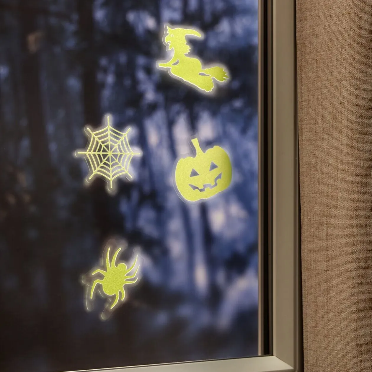 Stickers Halloween phosphorescents x4
