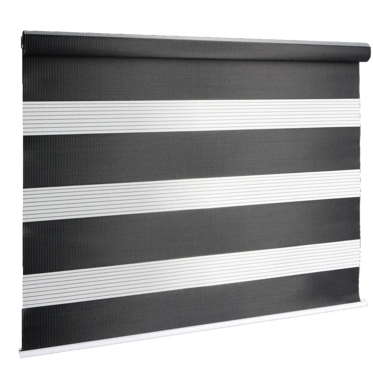 Store enrouleur avec ou sans perçage jour nuit noir 93x160cm < Gifi Outlet