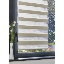 Store enrouleur avec ou sans perçage jour nuit gris 60x160cm < Gifi New