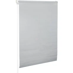 Store enrouleur avec ou sans perçage tamisant gris 55x160cm