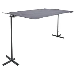 Store inclinable rétractable Aoste noir 375x250xH220cm 9,37m² < Gifi Online
