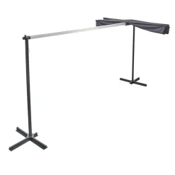 Store inclinable rétractable Aoste noir 375x250xH220cm 9,37m² < Gifi Online