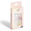 Strass autocollants pour ongles 6 pots paillettes rose bleu doré