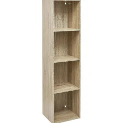Structure Box Cube 4 cases 35x30x137cm bois naturel < Gifi Online