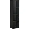 Structure Box Cube 4 cases 35,2x30x137,2cm bois noir < Gifi Outlet
