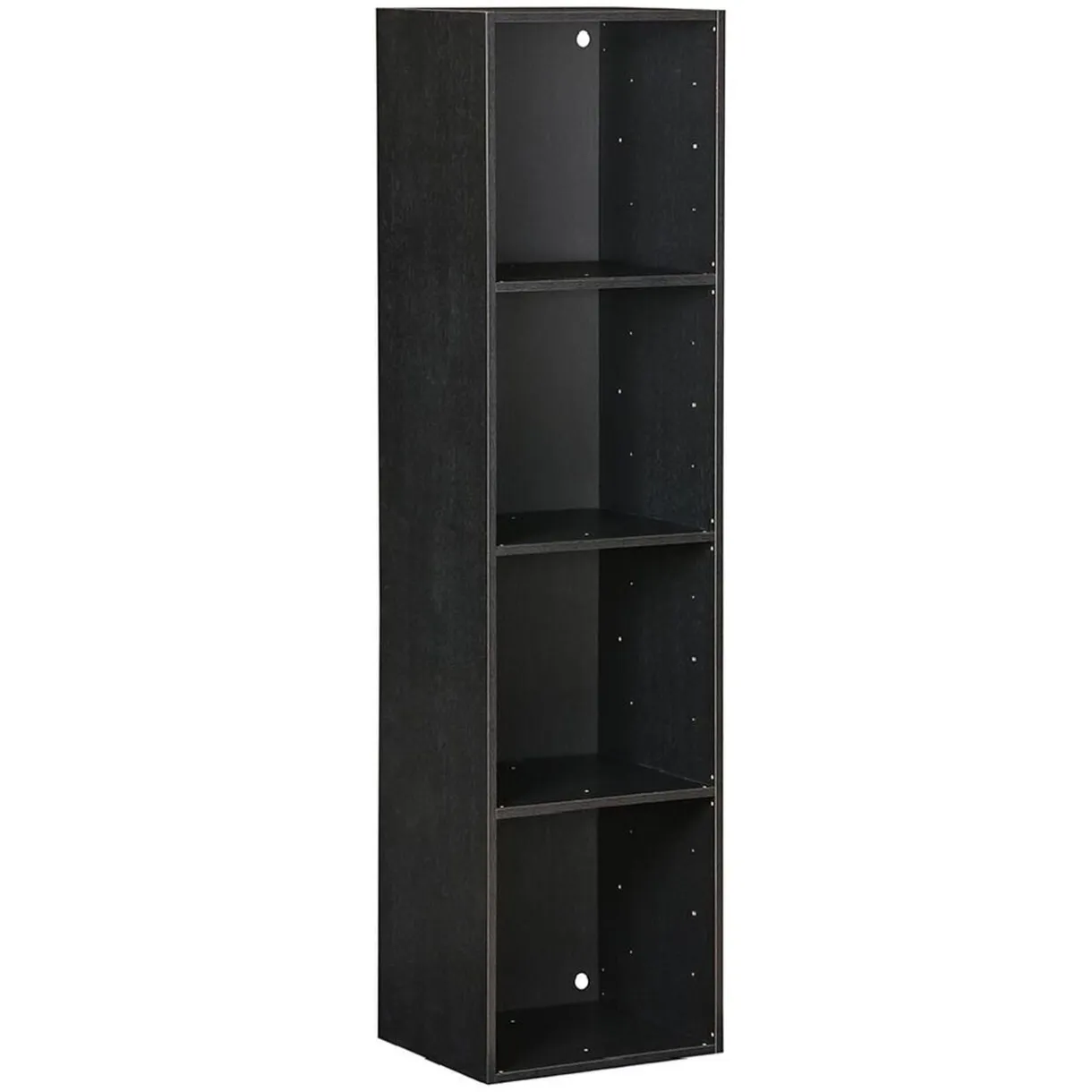 Structure Box Cube 4 cases 35,2x30x137,2cm bois noir < Gifi Outlet