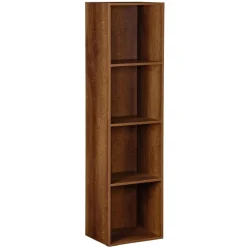 Structure Box Cube 4 cases 35,2x30x137,2cm bois marron