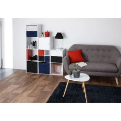 Structure Box Cube 3 cases 35x30x103cm bois blanc < Gifi Hot