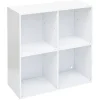 Structure Box Cube 4 cases 70x30x70cm bois blanc < Gifi Hot