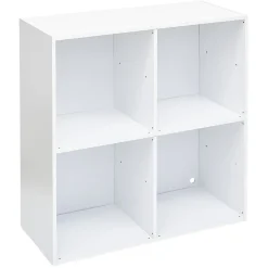 Structure Box Cube 4 cases 70x30x70cm bois blanc < Gifi Hot
