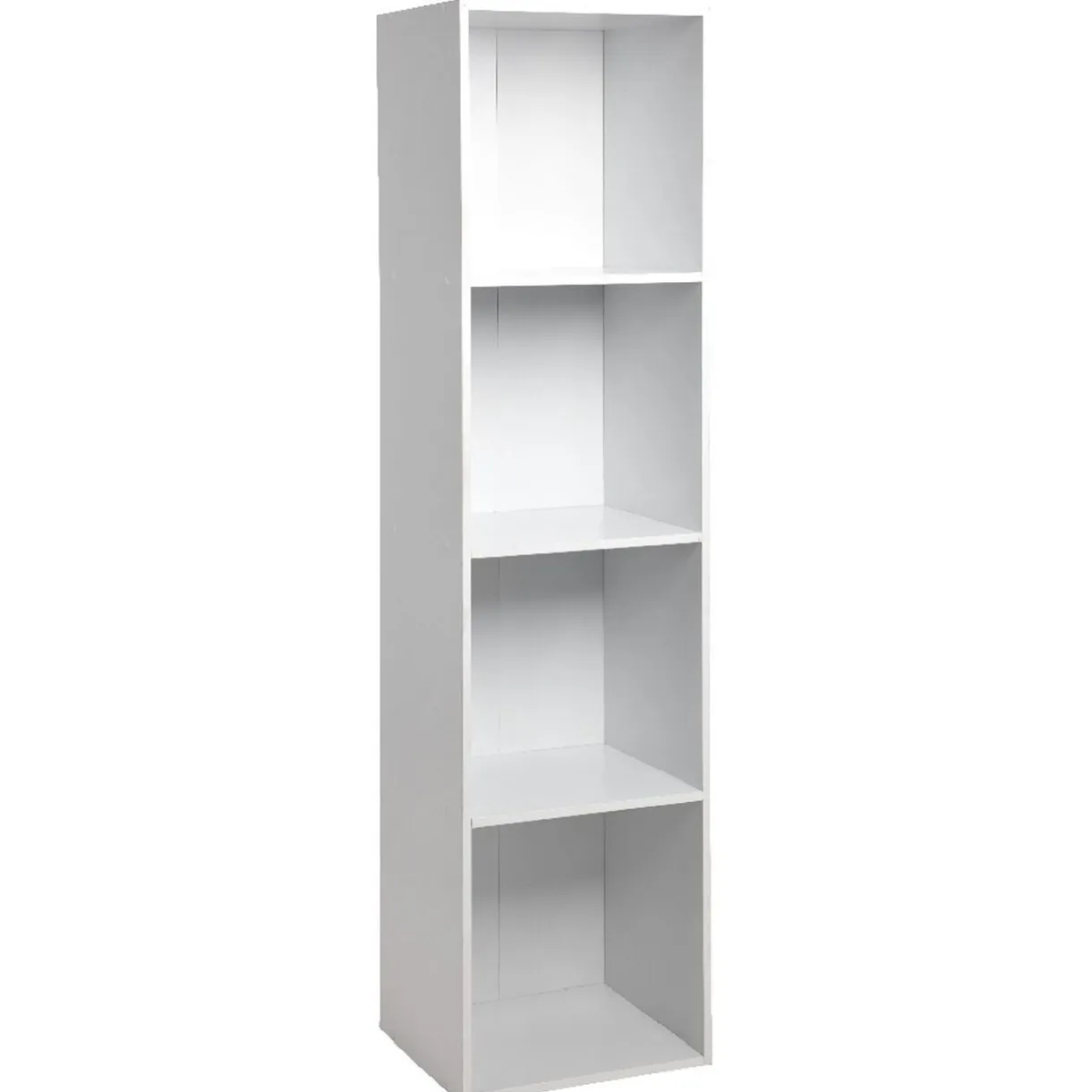 Structure Box Cube 4 cases 35,2x30xH.137,2cm bois blanc < Gifi