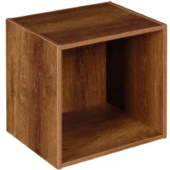 Structure Box Cube 1 case 35,2x30x35,2cm bois marron < Gifi Clearance