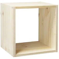 Structure Box Cube 1 case 35x30x35cm pin naturel