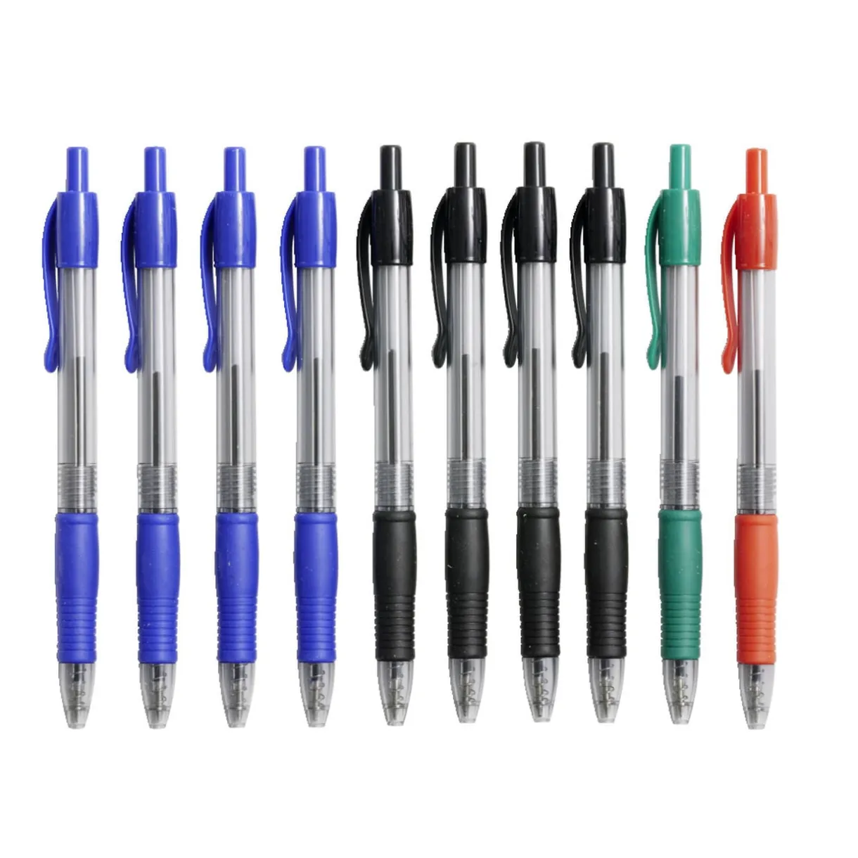 Stylo bille rétractable noir rouge bleu vert x10 < Gifi Sale