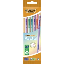 Stylo critérium HB 0,7mm x5 Bic Matic pastel avec gomme intégrée L15cm < Gifi Outlet