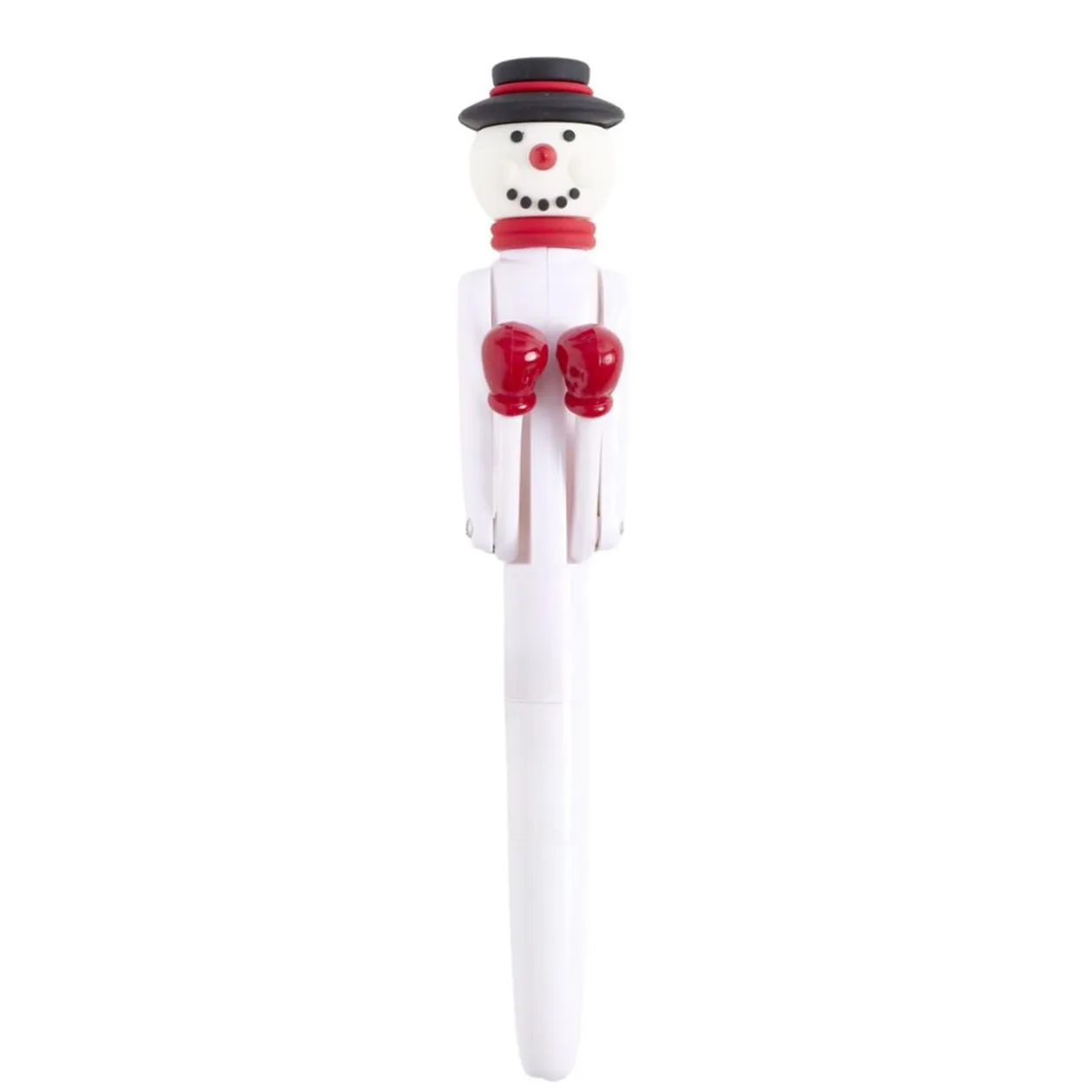 Stylo de Noël avec jeu de boxe L18cm (3 modèles)
