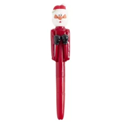 Stylo de Noël avec jeu de boxe L18cm (3 modèles)
