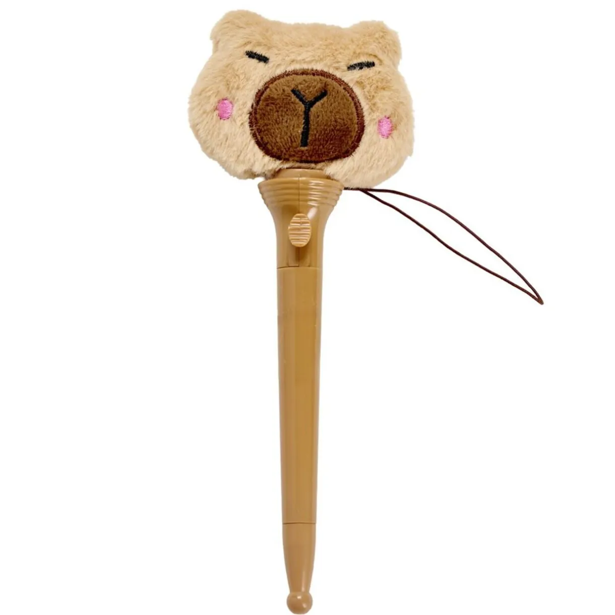 Stylo extrémité peluche encre bleue L19,5cm (2 modèles capybara ou axolotl) < Gifi Discount