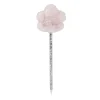 Stylo fourrure étoile rose L23cm
