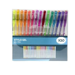 Stylo gel x30 palette multicolore L12cm < Gifi Hot