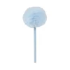 Stylo pompon tulle bleu L22cm
