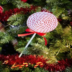 Sucette de Noël à planter rouge Ø14xH40cm
