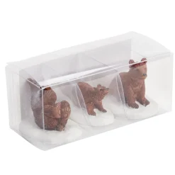 Sujet de Noël famille ours en polyrésine 3 pièces < Gifi Best