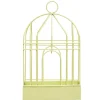 Support cage déco métal jaune pour spirale encens anti-moustique 15x5xH20cm < Gifi Discount