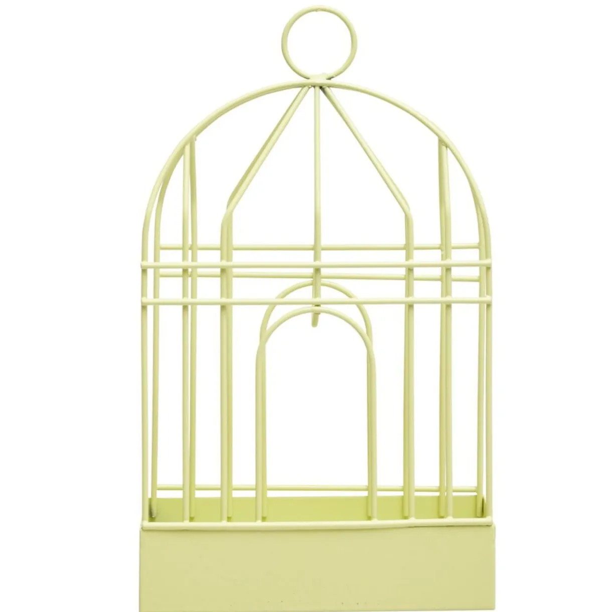 Support cage déco métal jaune pour spirale encens anti-moustique 15x5xH20cm < Gifi Discount