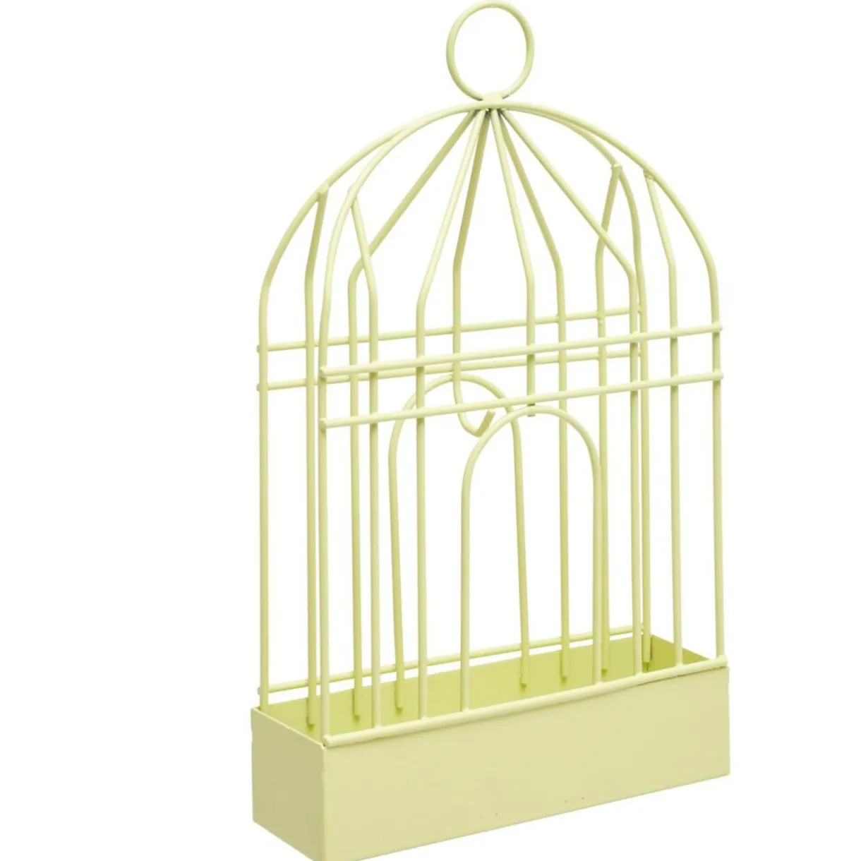 Support cage déco métal jaune pour spirale encens anti-moustique 15x5xH20cm < Gifi Discount