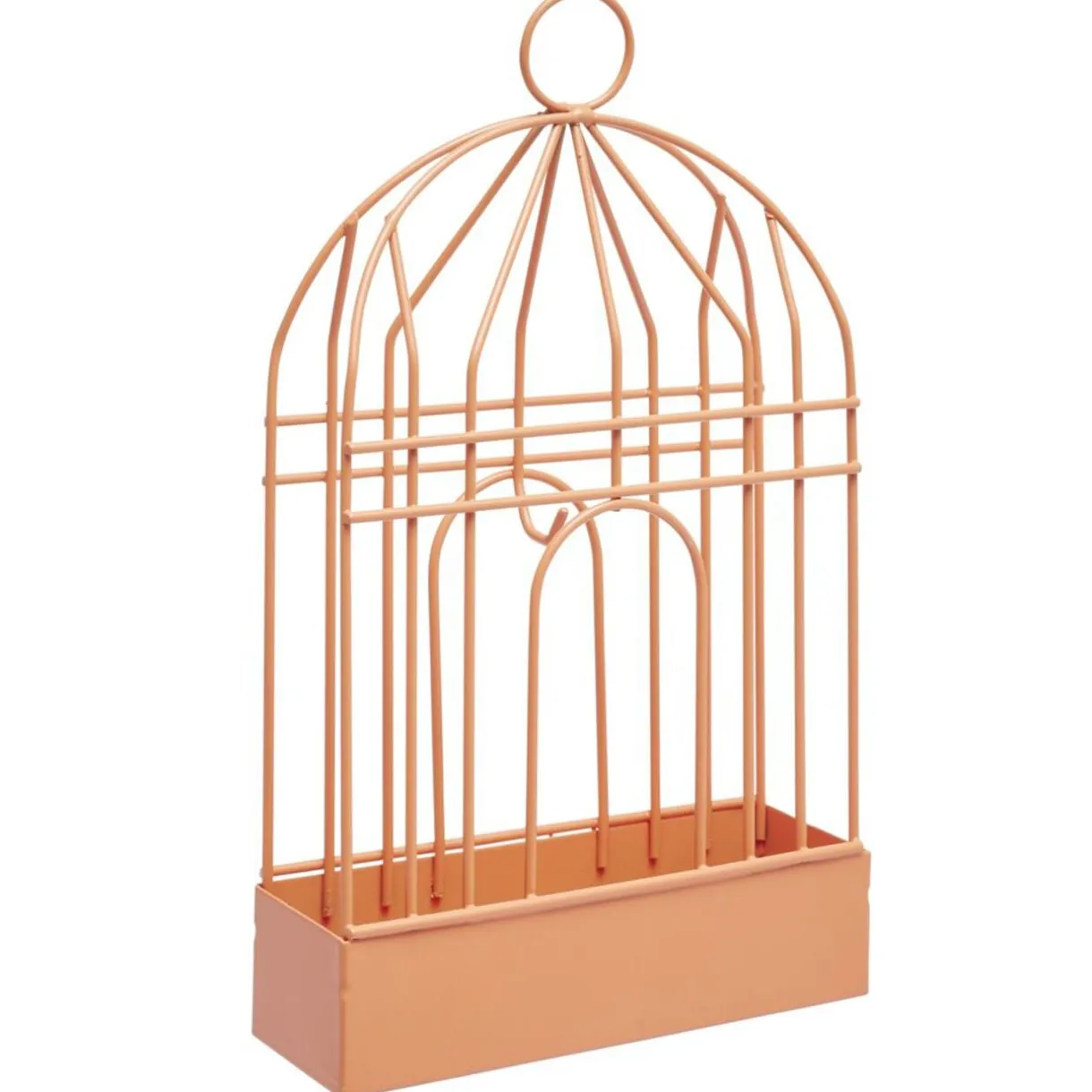 Support cage déco métal rouge pour spirale encens anti-moustique 15x5xH20cm < Gifi Hot