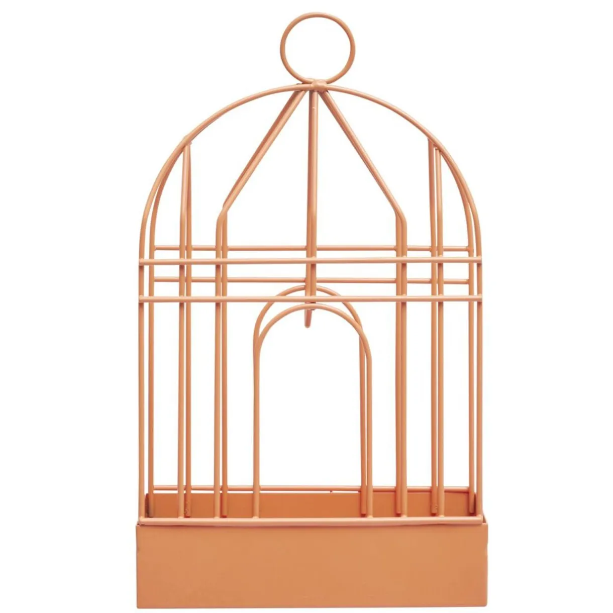 Support cage déco métal rouge pour spirale encens anti-moustique 15x5xH20cm < Gifi Hot