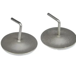 Support de tringle adhésif rond aluminium argenté x2 < Gifi