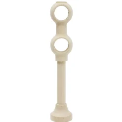 Support de tringle double à oeil en bois naturel Ø28mm