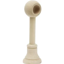 Support de tringle long à oeil en bois naturel Ø20mm
